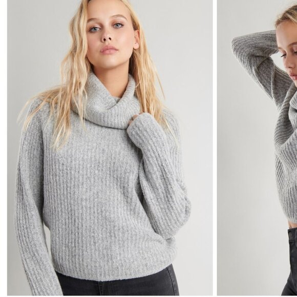 *Garage The Millie Turtleneck Grey Sweater - Picture 1 of 8